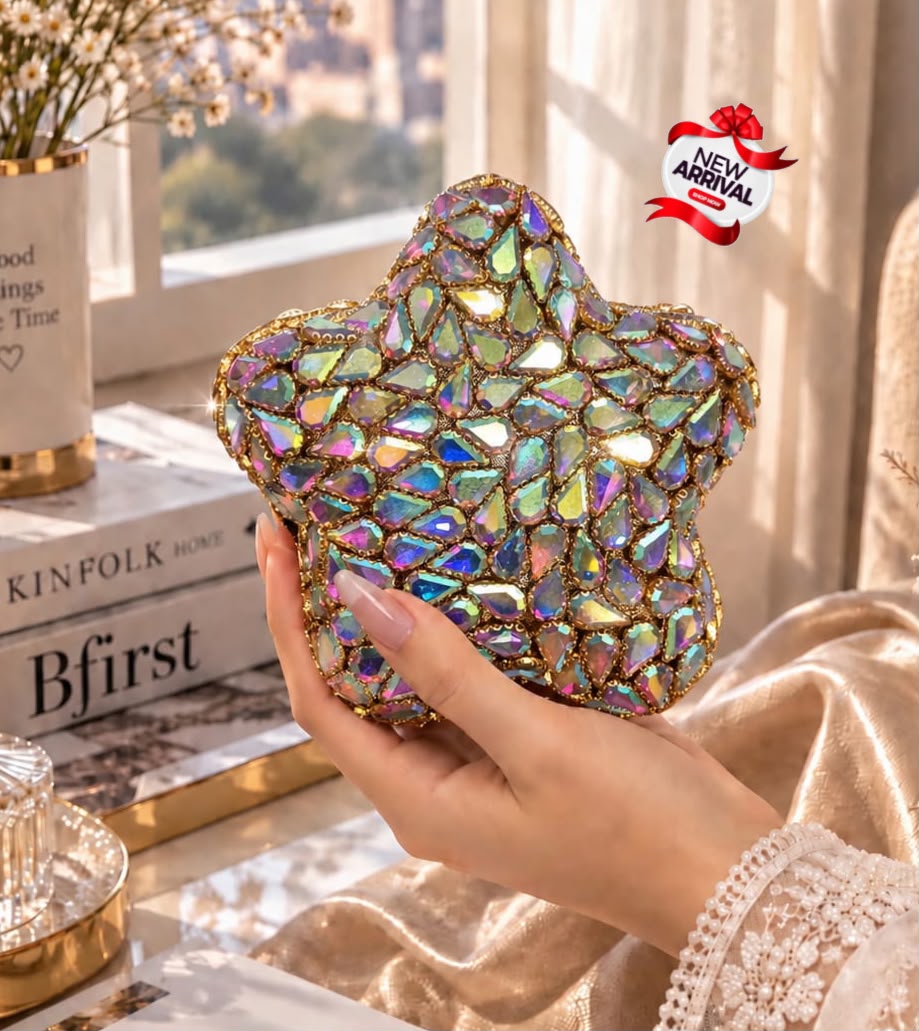 Women's Medium Clutch Bag – Stylish Occasion Handbag (Multi Colours)