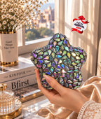 Women's Medium Clutch Bag – Stylish Occasion Handbag (Peacock)