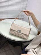 Soft Crossbody Bag for Women & Girls – Dual Strap Design (Beige)