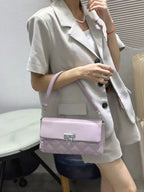 Soft Crossbody Bag for Women & Girls – Dual Strap Design (Purple)