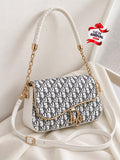D Crossbody Bag for Girls – Stylish Medium Shoulder Bag (White)