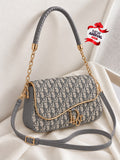 D Crossbody Bag for Girls – Stylish Medium Shoulder Bag (Grey)