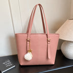 Master Quality PU Tote Bag for Women – Large Everyday Tote (Pink)