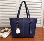 Master Quality PU Tote Bag for Women – Large Everyday Tote (Blue)