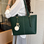 Master Quality PU Tote Bag for Women – Large Everyday Tote (Green)