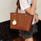 Master Quality PU Tote Bag for Women – Large Everyday Tote (Mustard)