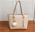 Master Quality PU Tote Bag for Women – Large Everyday Tote (Beige)