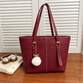 Master Quality PU Tote Bag for Women – Large Everyday Tote (Maroon)