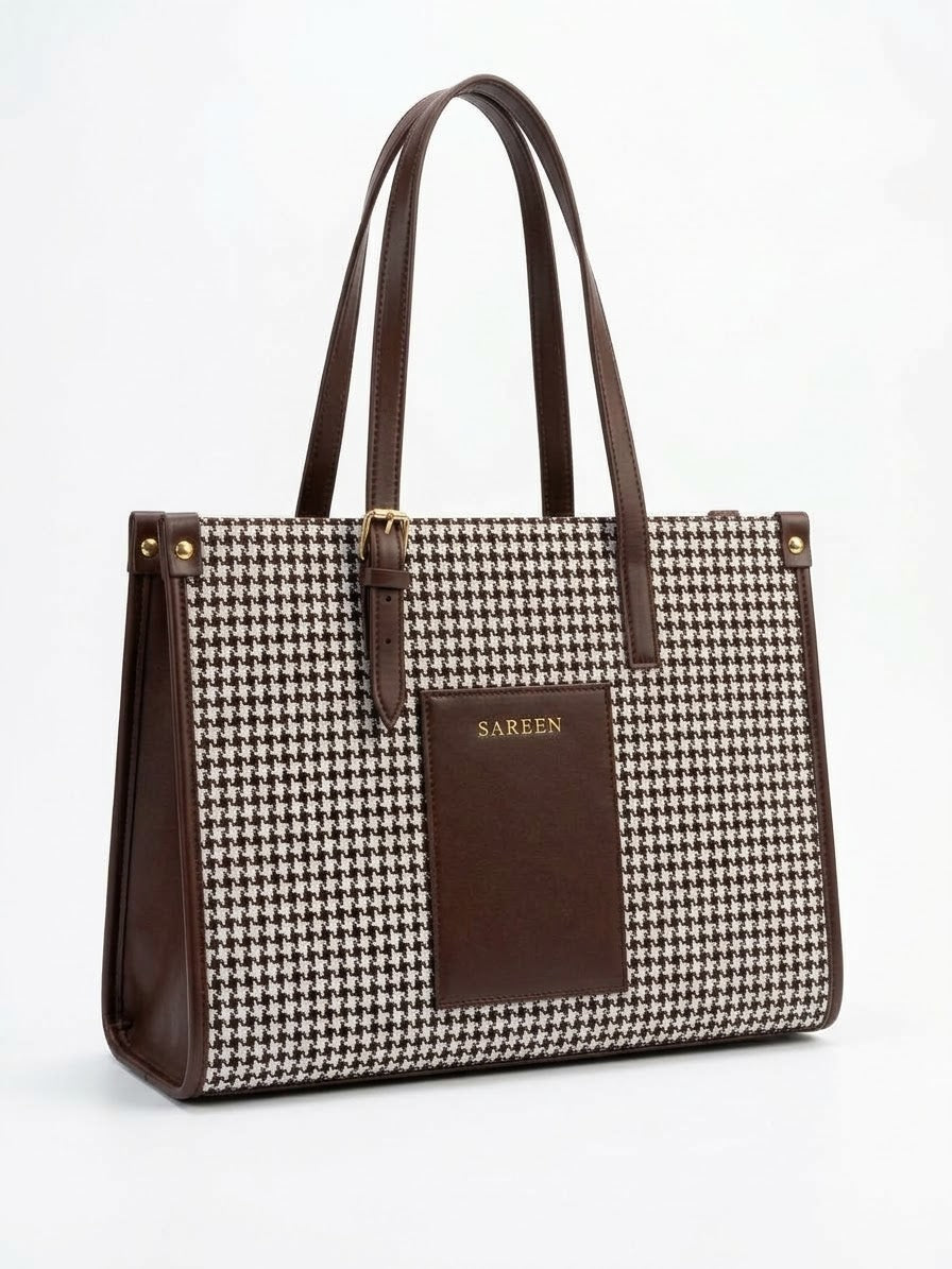 Women's Tote Bag – Stylish Everyday Handbag (Brown)