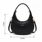 Women's Moon Bag – Stylish Everyday Handbag (Brown)