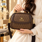 Medium Crossbody Bag for Women & Girls – Unique Handle Design (Brown)