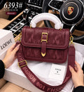 Women's Crossbody Bag with Long Strap – Everyday Style (Maroon)